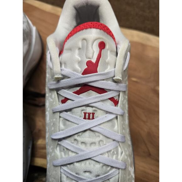 Nike Air Jordan Zion 3 Fresh Paint White Varsity Grey Red DR0675-106 sz 14 Men